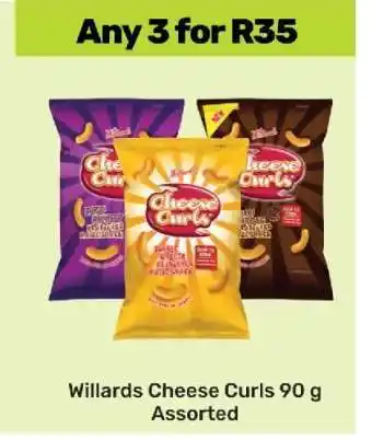 Game Willards Cheese Curls 90 g Assorted offer