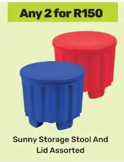 Game Sunny Storage Stool And Lid Assorted offer