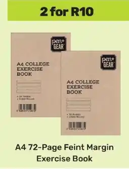 Game A4 72-Page Feint Margin Exercise Book offer