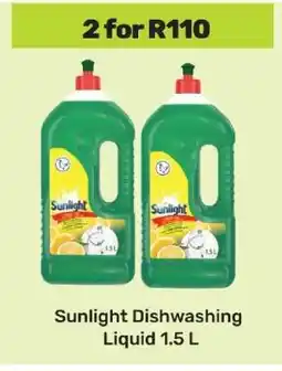 Game Sunlight Dishwashing Liquid 1.5 L offer