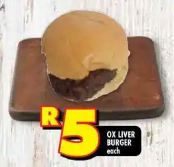 Shoprite OX LIVER BURGER offer