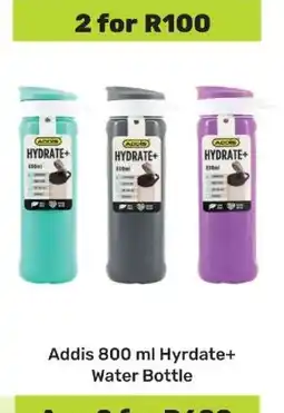 Game Addis 800 ml Hydrate+ Water Bottle offer