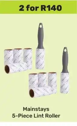 Game Mainstays 5-Piece Lint Roller offer