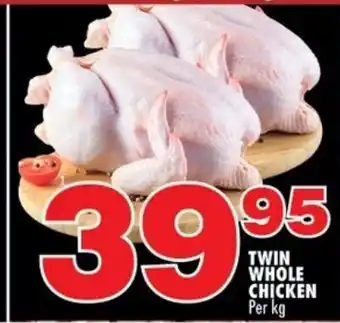 Choppies Twin Whole Chicken per kg offer