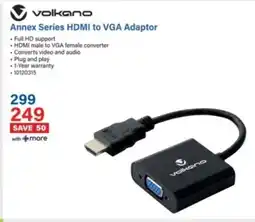 Incredible Connection Volkano Annex Series HDMI to VGA Adaptor offer