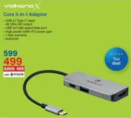 Incredible Connection VolkanoX Core 3-in-1 Adaptor offer