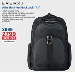 Incredible Connection Everki Atlas Business Backpack offer