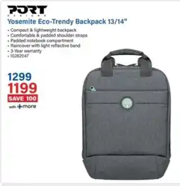 Incredible Connection Port Yosemite Eco-Trendy Backpack offer