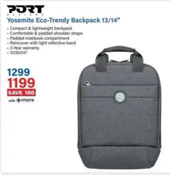 Incredible Connection Port Yosemite Eco-Trendy Backpack offer