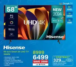 Incredible Connection Hisense 58-inch Smart 4K UHD TV offer