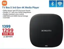 Incredible Connection Xiaomi TV Box S 3rd Gen 4K Media Player offer