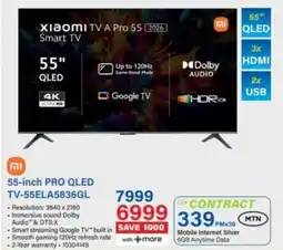 Incredible Connection Xiaomi 55-inch Pro QLED TV offer