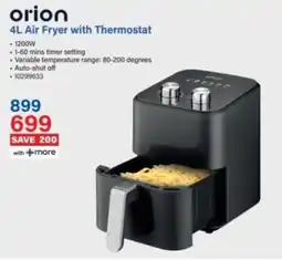 Incredible Connection Orion Air Fryer with Thermostat offer