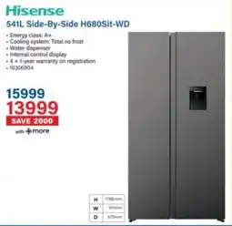 Incredible Connection Hisense Side-By-Side H680Sit-WD offer