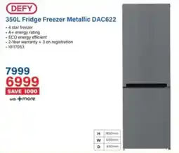 Incredible Connection Defy Fridge Freezer Metallic DAC622 offer