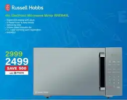 Incredible Connection Russell Hobbs Electronic Microwave Mirror RHEM45L offer