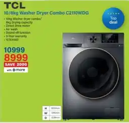 Incredible Connection TCL Washer Dryer Combo C2110WDG offer