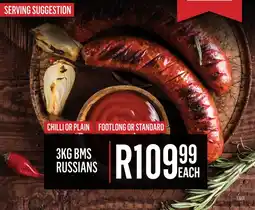 Bluff Meat Supply Bms Russians offer