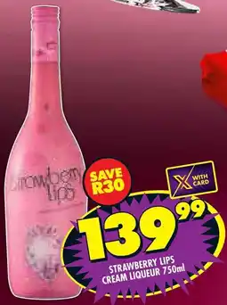 Shoprite Liquor Strawberry lips cream liqueur offer
