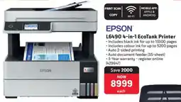 Makro Epson L6490 4-in-1 EcoTank Printer offer
