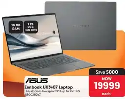 Makro ASUS Zenbook UX3407 Laptop offer
