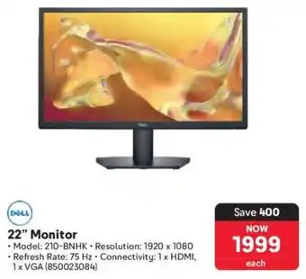 Makro Dell 22" Monitor offer