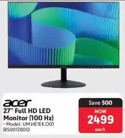Makro Acer 27" Full HD LED Monitor 100 Hz offer