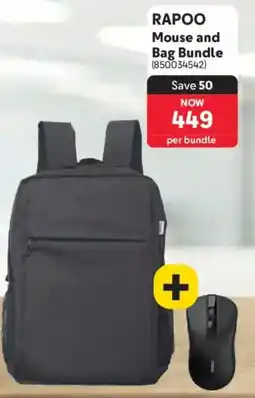 Makro Rapoo Mouse and Bag Bundle offer