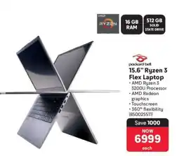 Makro 15.6” Ryzen 3 Flex Laptop offer