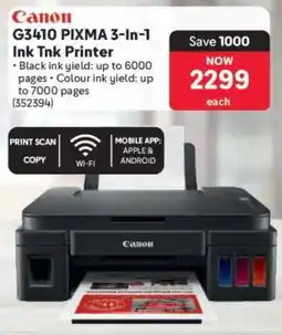 Makro Canon G3410 PIXMA 3-In-1 Ink Tnk Printer offer