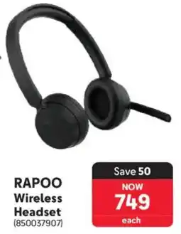Makro RAPOO Wireless Headset offer