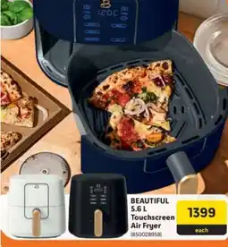 Makro BEAUTIFUL 5.6 L Touchscreen Air Fryer offer