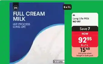 Makro m Long Life Milk offer