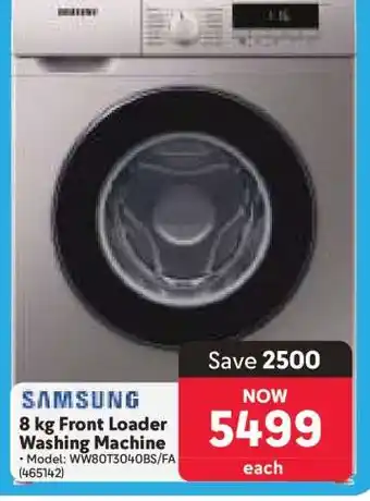 Makro Samsung 8 kg Front Loader Washing Machine offer