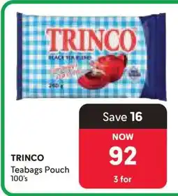 Makro TRINCO Teabags Pouch 100's offer