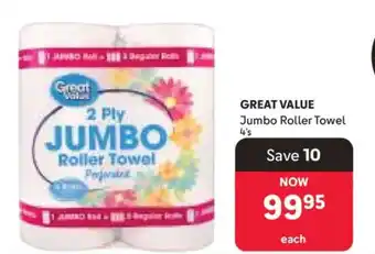 Makro GREAT VALUE Jumbo Roller Towel 4's offer
