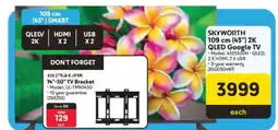 Makro SKYWORTH 109 cm (43”) 2K QLED Google TV offer