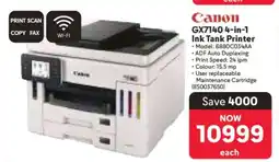 Makro Canon GX7140 4-in-1 Ink Tank Printer offer