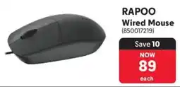 Makro Rapoo Wired Mouse offer