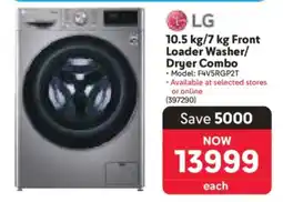 Makro LG 10.5 kg/7 kg Front Loader Washer/Dryer Combo offer