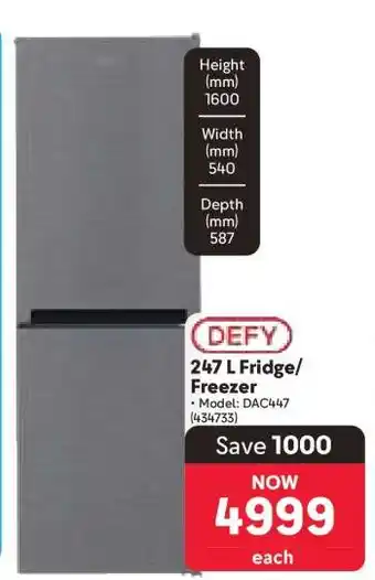 Makro DEFY 247 L Fridge Freezer offer