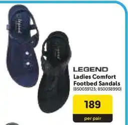 Makro LEGEND Ladies Comfort Footbed Sandals offer