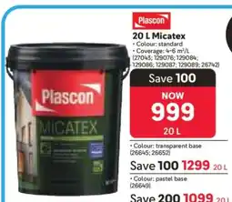 Makro Plascon 20 L Micatex offer