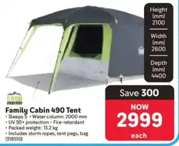 Makro Family Cabin 490 Tent offer