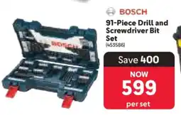 Makro BOSCH 91-Piece Drill and Screwdriver Bit Set offer