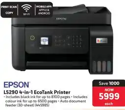 Makro Epson L5290 4-in-1 EcoTank Printer offer