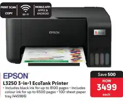 Makro Epson L3250 3-in-1 EcoTank Printer offer
