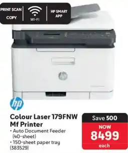 Makro HP Colour Laser 179FNW Mf Printer offer