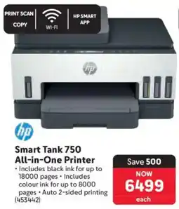 Makro Hp Smart Tank 750 All-in-One Printer offer