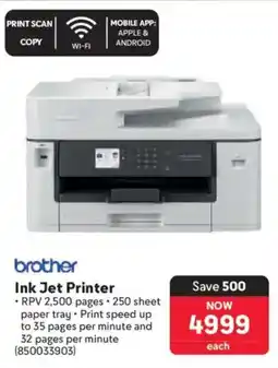 Makro Brother Ink Jet Printer offer